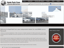 Tablet Screenshot of hyde-park-cars.co.uk